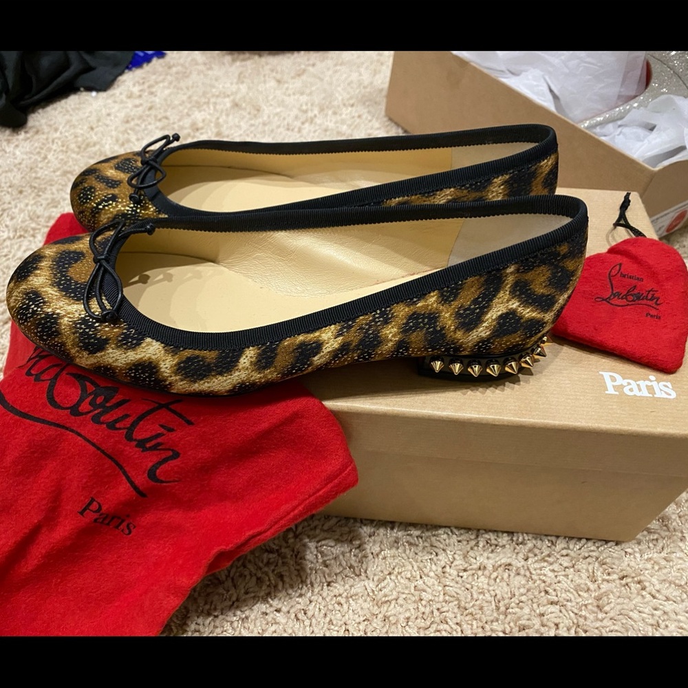 Christian Louboutin La Massine Studded Flat NIB